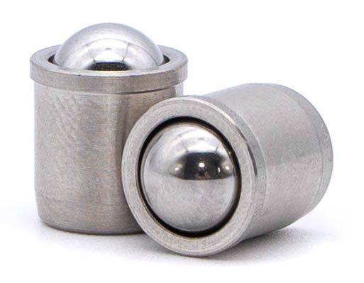 Spring plunger; smooth version with collar