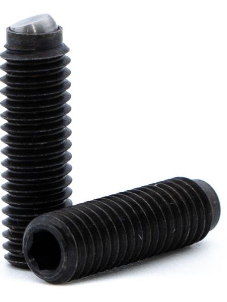 Kugeldruckschraube gegen Verdrehen gesichert