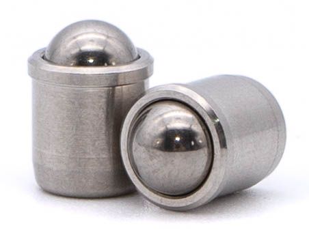 Spring plunger; smooth version with collar