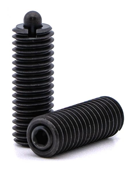 Spring plungers with threaded pin and bolt