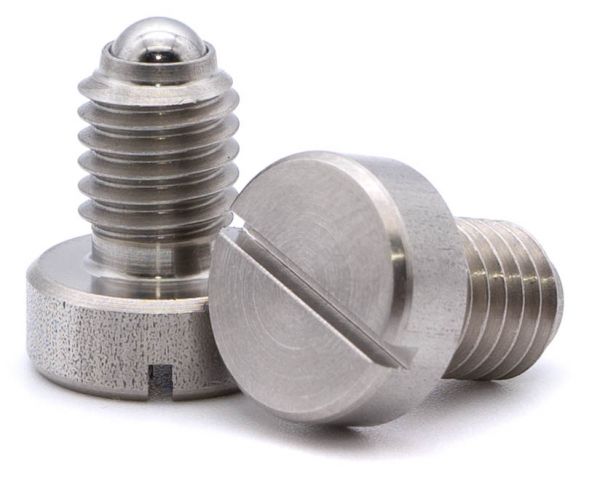 Spring plungers with head and slot